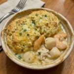 Cheddar Bay Biscuit Seafood Pot Pie