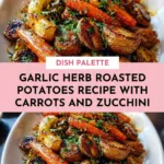 Garlic Herb Roasted Potatoes Recipe with Carrots and Zucchini – Roasted Vegetables Recipe