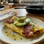 Keto Bacon & Avocado Omelette