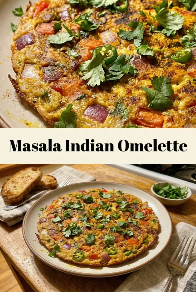 Spicy Masala Indian Omelette