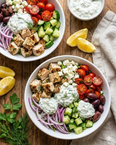 Greek Chicken Bowls