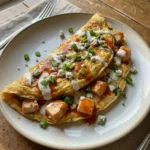 One-Pan Buffalo Chicken Omelette