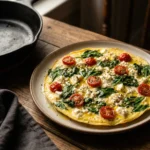 5-Minute Mediterranean Feta Omelette