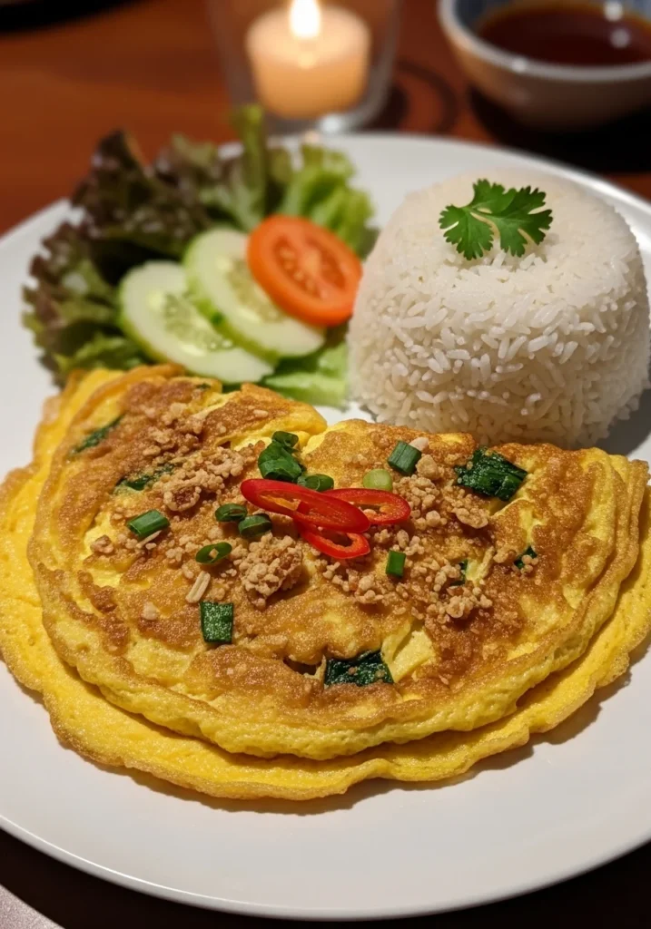 Thai Crispy Omelette (Kai Jeow)