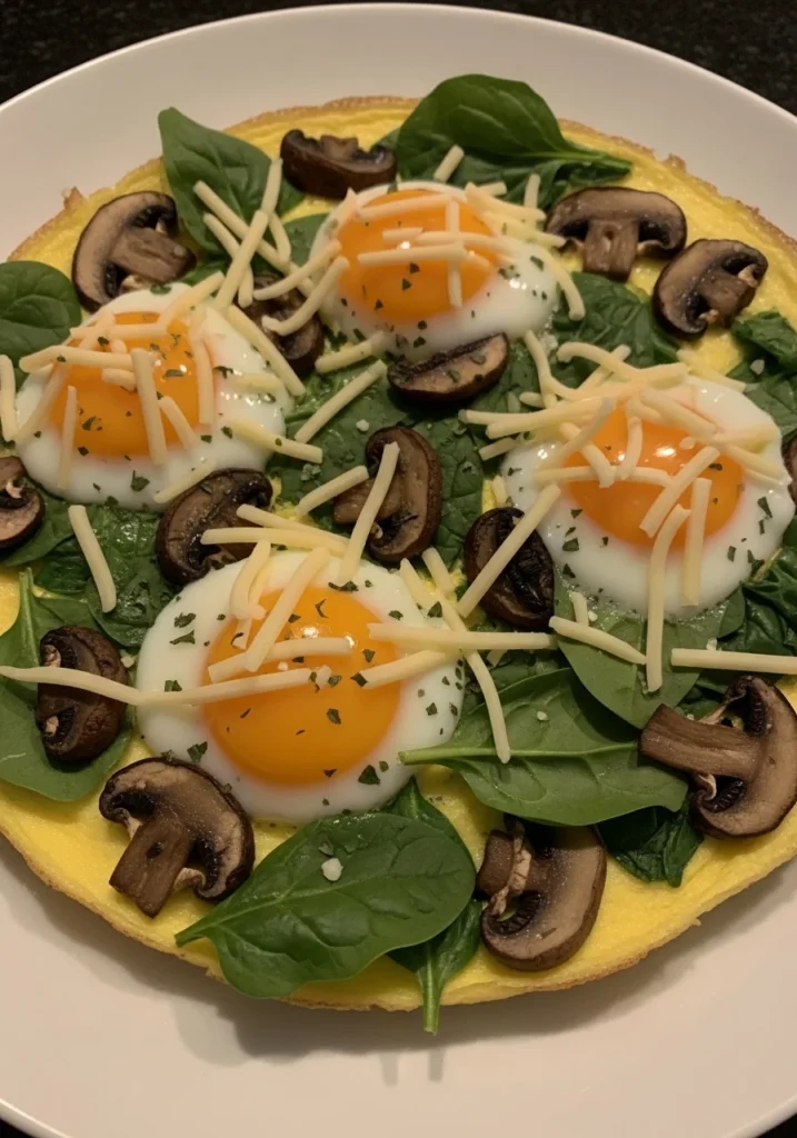 Mushroom & Swiss Sheet Pan Omelette