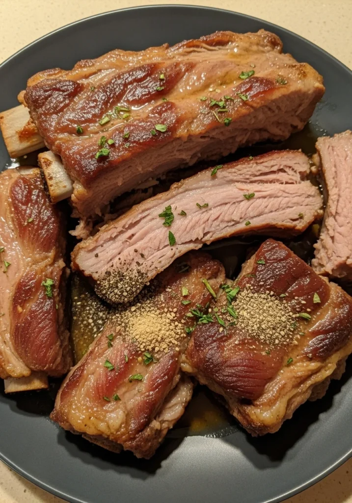 Slow Cooker Apple Cider Ribs