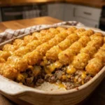 Tater Tot Casserole with Ground Beef