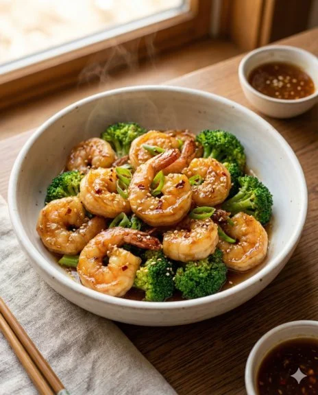 High-Protein Honey Garlic Shrimp