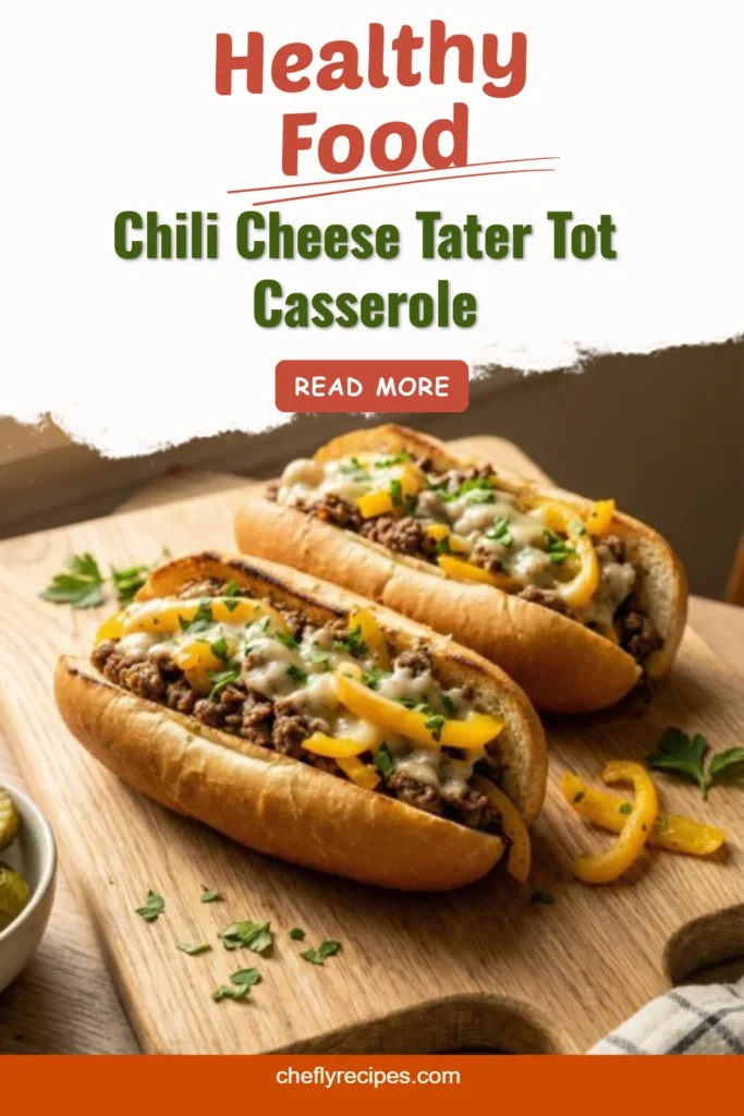 Chili Cheese Tater Tot Casserole