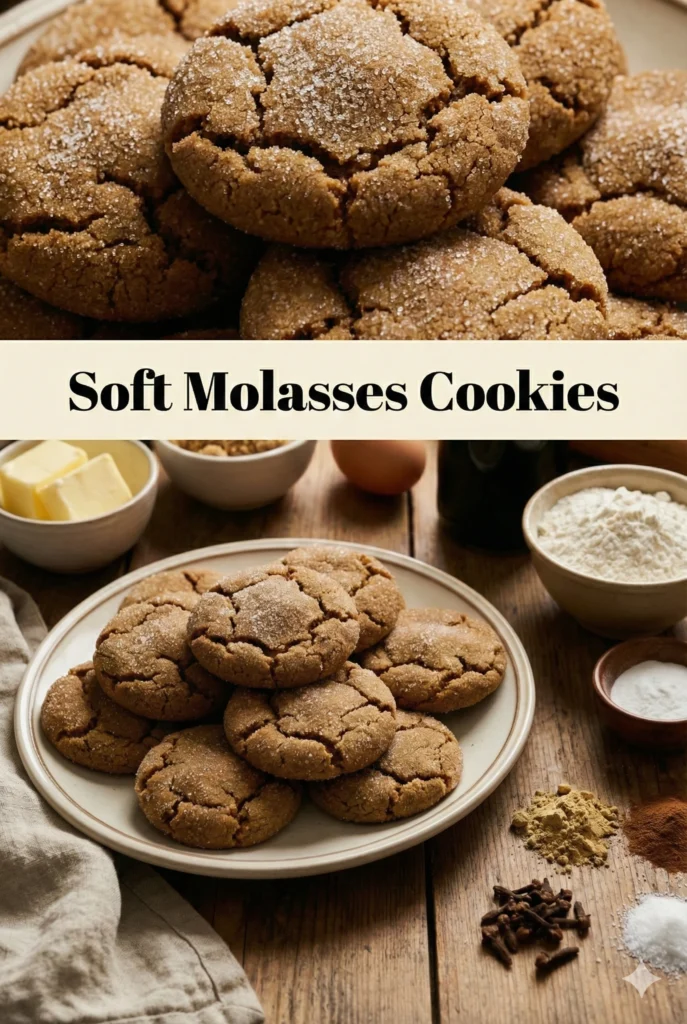 Soft Molasses Cookies