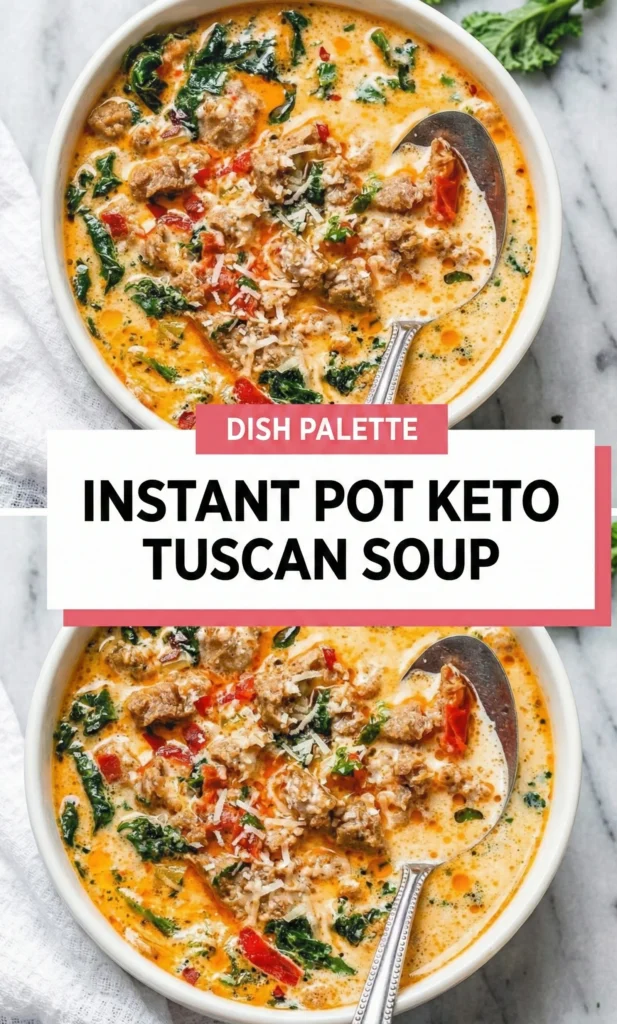 Instant Pot Keto Tuscan Soup