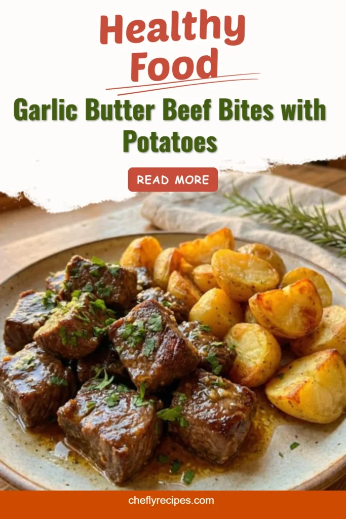 Garlic Butter Beef Bites with Potatoes