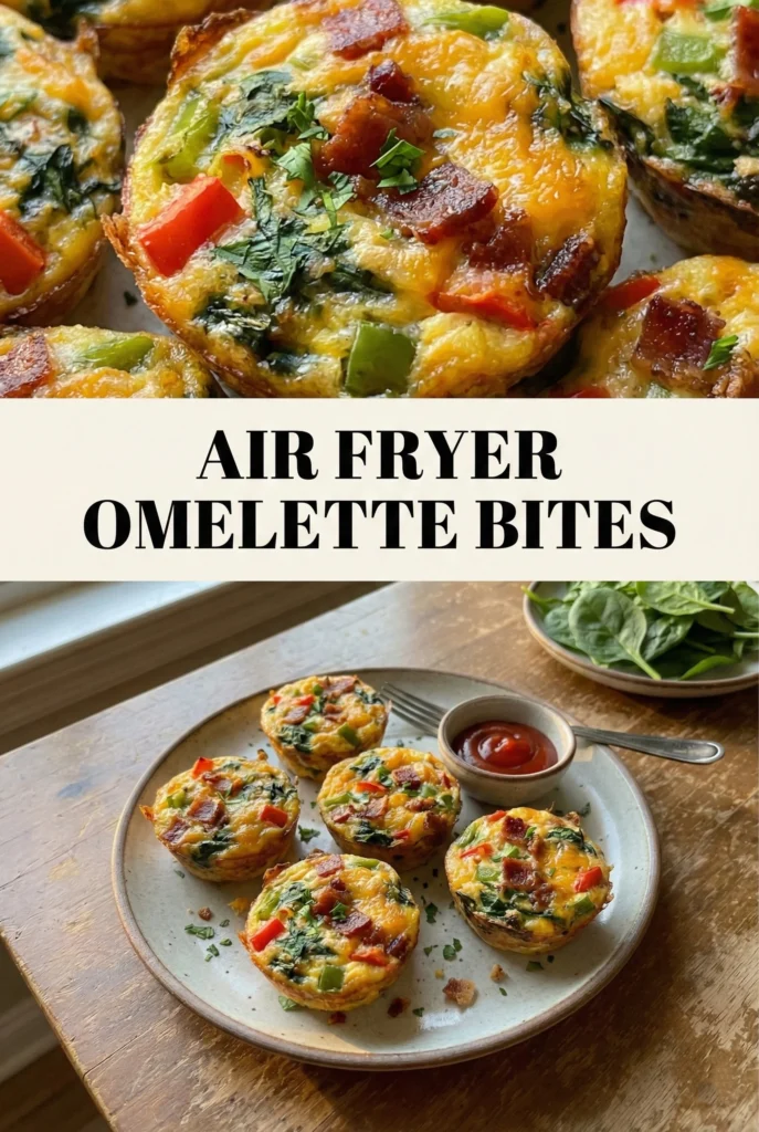 Air Fryer Omelette Bites