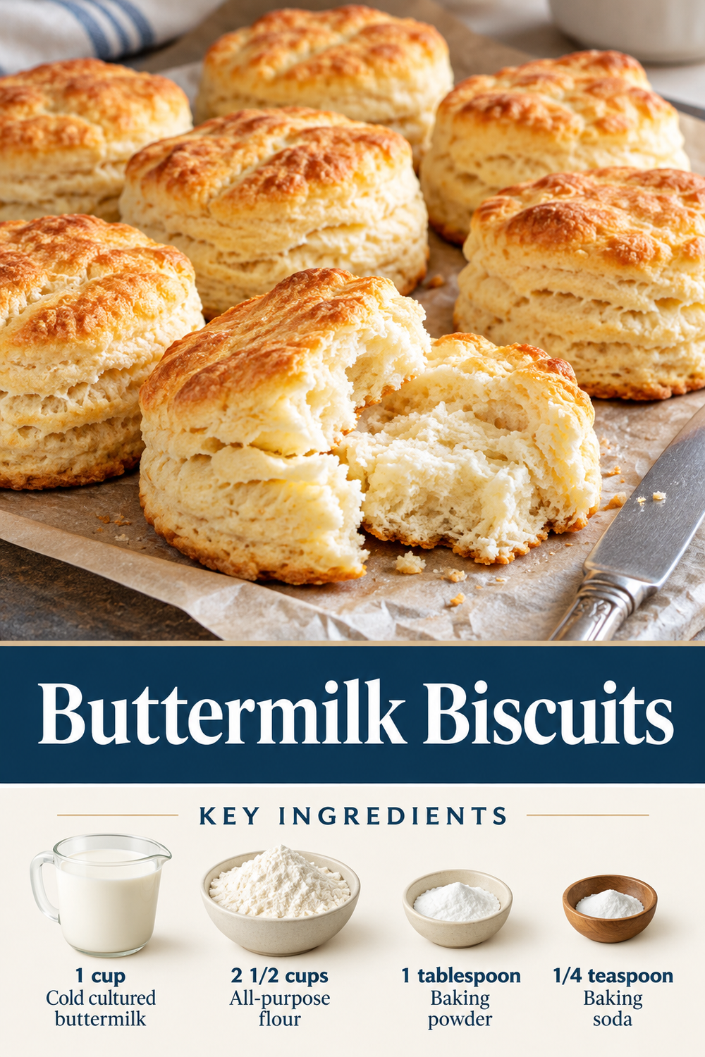 Portrait plain buttermilk biscuit graphic